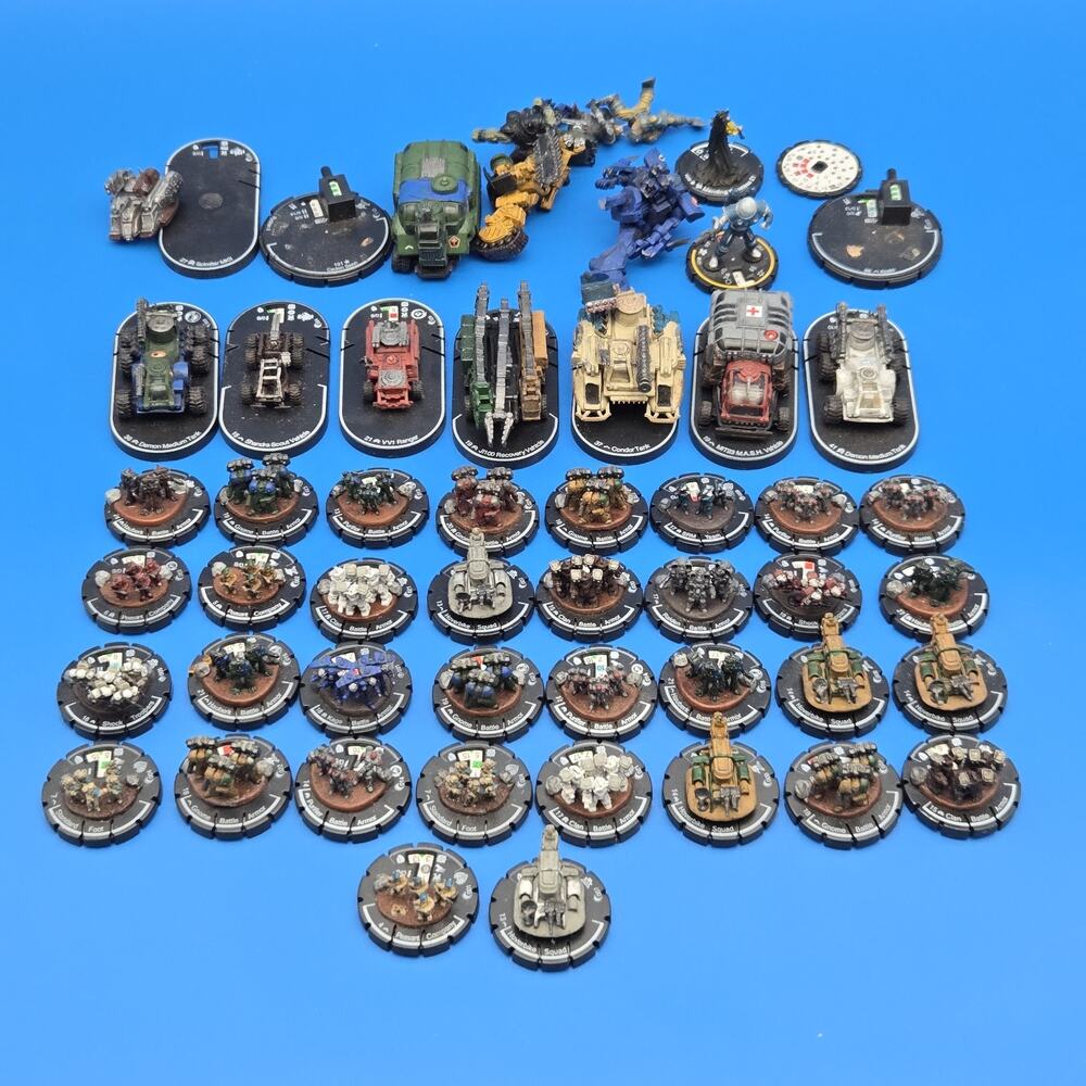 MechWarrior Dark Age Age of Destruction Lot Dials Minis Vehicles Tanks Infantry - Picture 1 of 7
